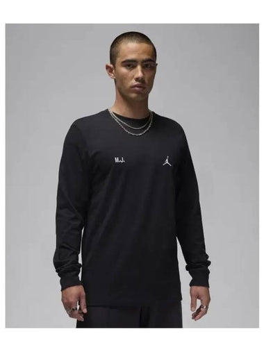 Jordan Long Sleeve Top M Black White FZ1934 010 - NIKE - BALAAN 1