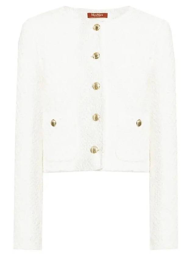 Women's Gavino Cotton Jacket White - MAX MARA - BALAAN.