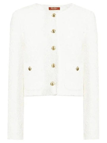 Women's Gavino Cotton Jacket White - MAX MARA - BALAAN.