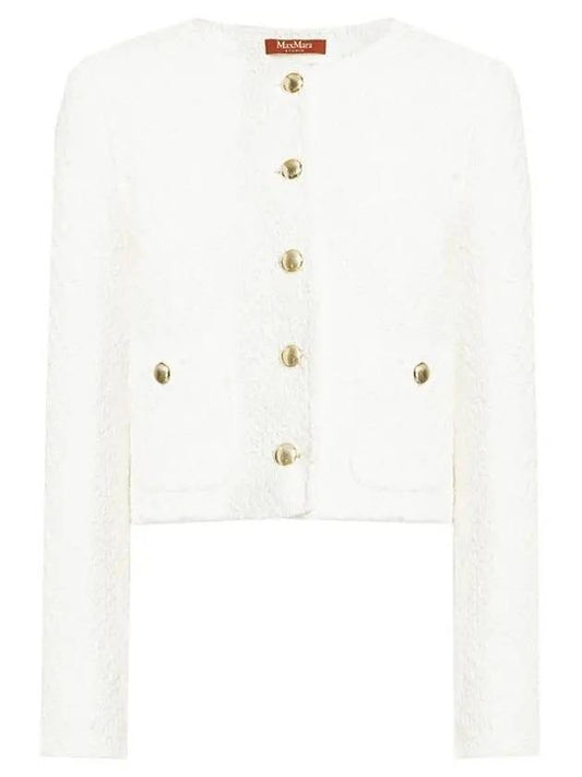 Women's Gavino Cotton Jacket White - MAX MARA - BALAAN 1