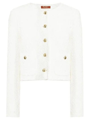 Women's Gavino Cotton Jacket White - MAX MARA - BALAAN 1