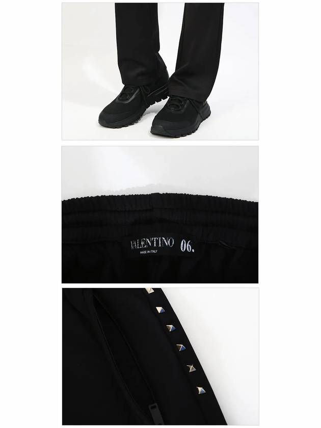 Rockstud Straight Pants Black - VALENTINO - BALAAN 6