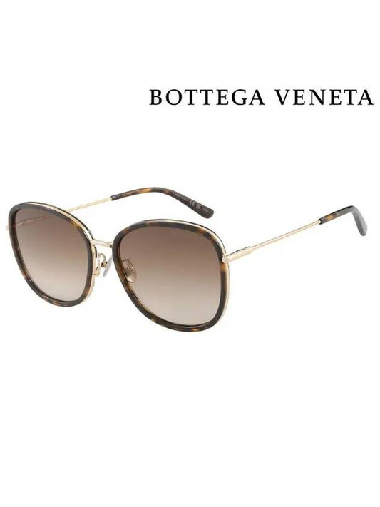 Bottega Veneta Sunglasses BV0220SK 002 Round Acetate Men Women - BOTTEGA VENETA - BALAAN 1