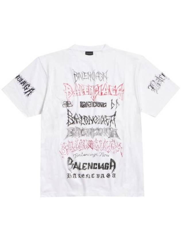 Cotton Crew Neck Short Sleeve T-shirt White - BALENCIAGA - BALAAN 1