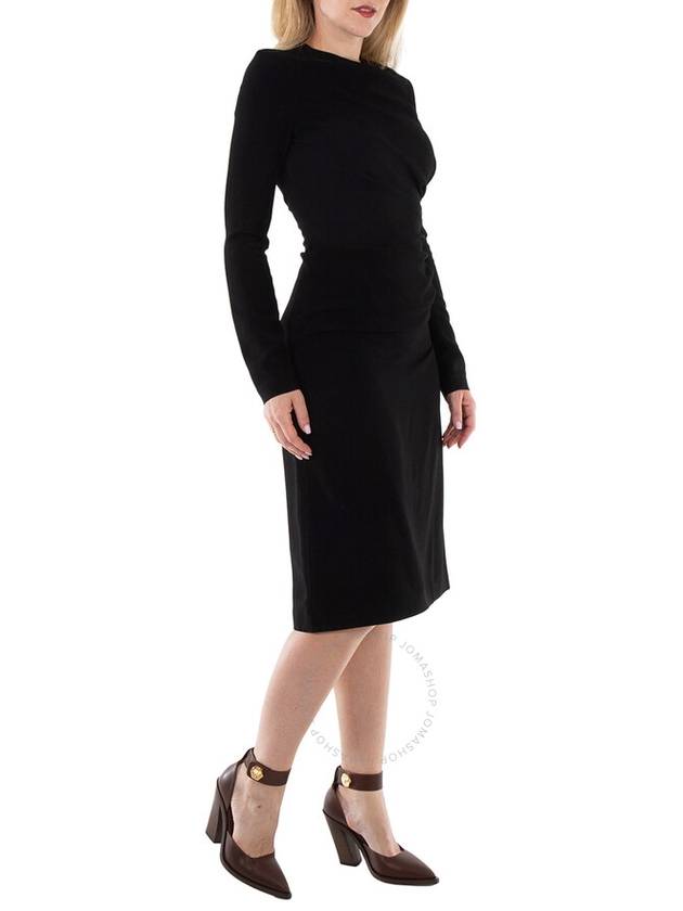 BuBurberry Ladies Black Aurora Long-Sleeved Dress, Brand Size 4 (US Size 2) - BURBERRY - BALAAN 3