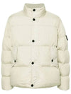 Garment Dyed Crinkle Reps R NY Down Padding Beige - STONE ISLAND - BALAAN 3