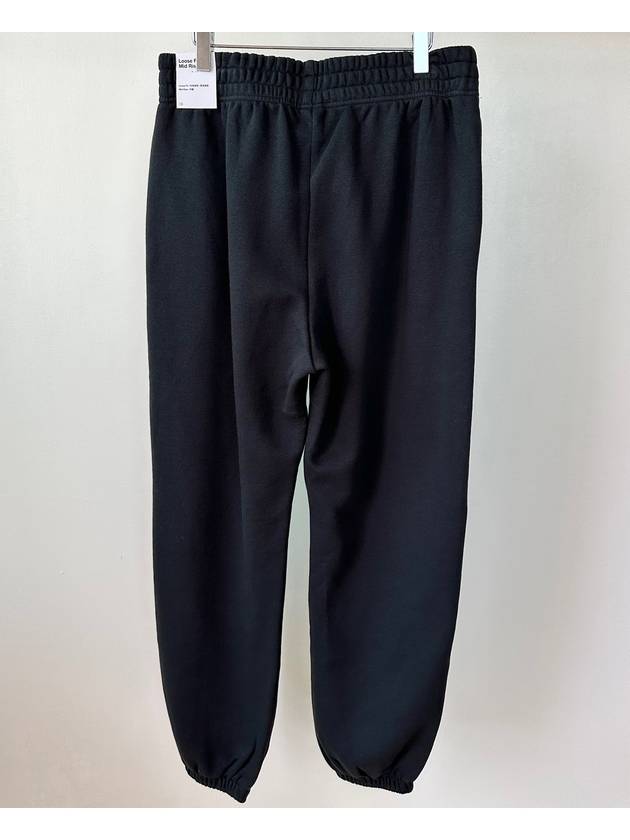 Women's Essential Mid-Rise Fleece Track Pants Black - NIKE - BALAAN 8