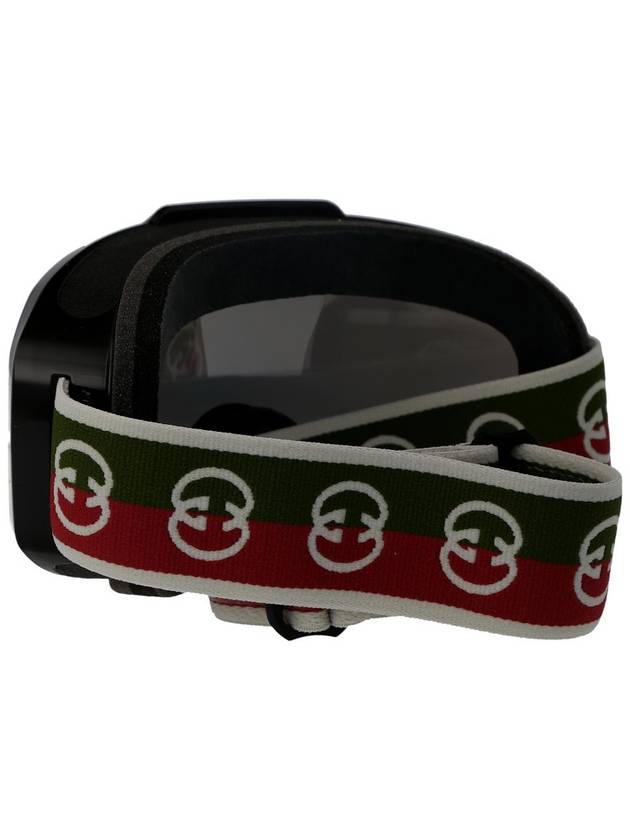 Eyewear Mask Shape Sunglasses Black Green - GUCCI - BALAAN 5