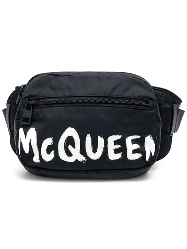 Logo Print Nylon Belt Bag Black - ALEXANDER MCQUEEN - BALAAN 2