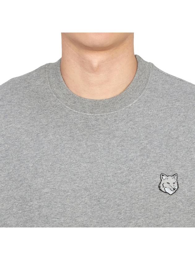 Bold Fox Head Cotton Sweatshirt Grey - MAISON KITSUNE - BALAAN 6