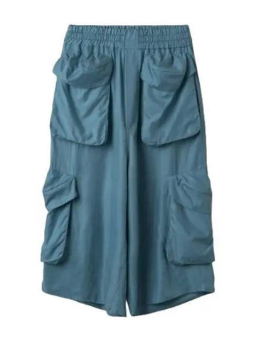 Cargo Pocket Shorts Pants Slate Blue - SUNNEI - BALAAN 1