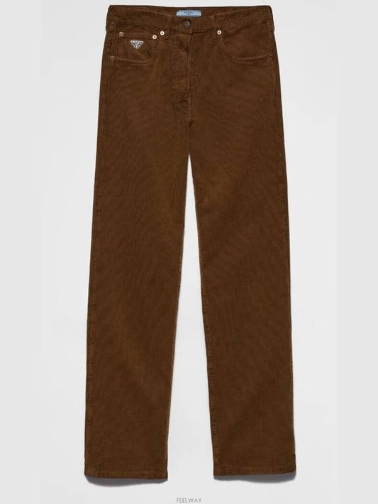 GFP517 S OOO 1449 Wide Leg Corduroy Pants - PRADA - BALAAN 1