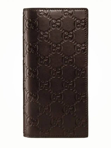 Signature Microshima long wallet brown - GUCCI - BALAAN 1