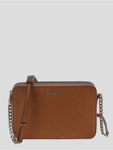 Jet Set Large Saffiano Cross Bag Brown - MICHAEL KORS - BALAAN 1