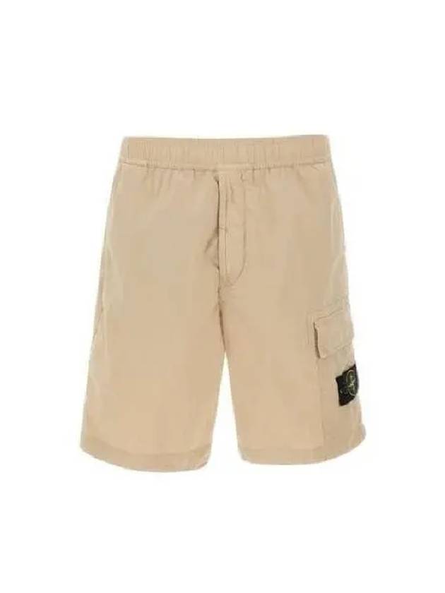 Compass Badge Bermuda Shorts Beige - STONE ISLAND - BALAAN 3