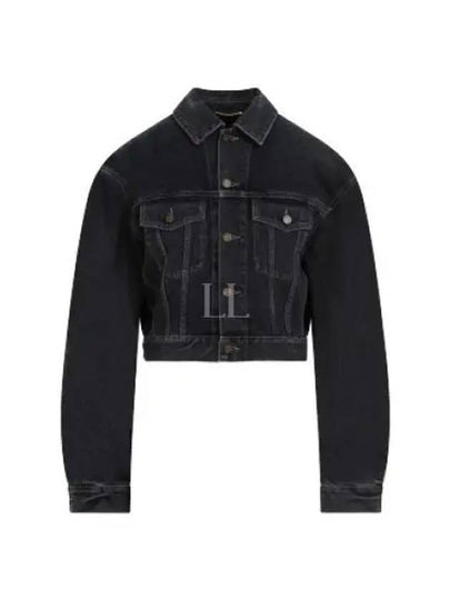 Neo 80s Denim Jacket Black - SAINT LAURENT - BALAAN 2