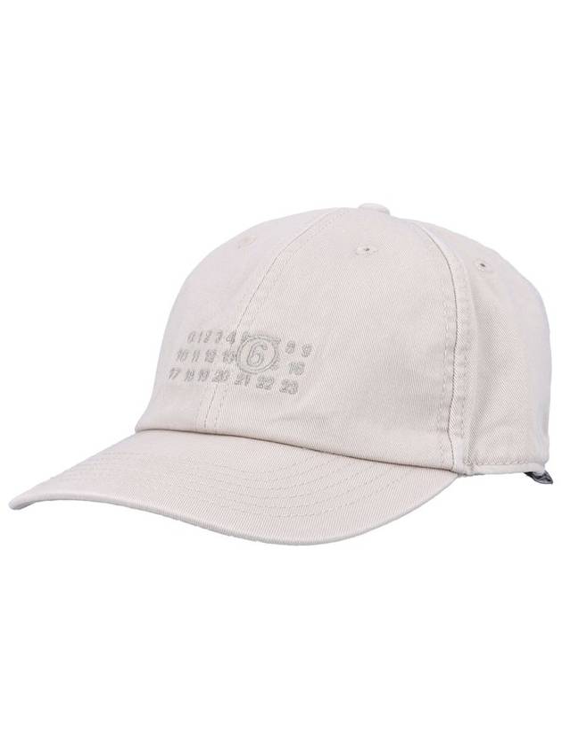 Numbering Logo Cotton Ball Cap Ivory - MAISON MARGIELA - BALAAN 1