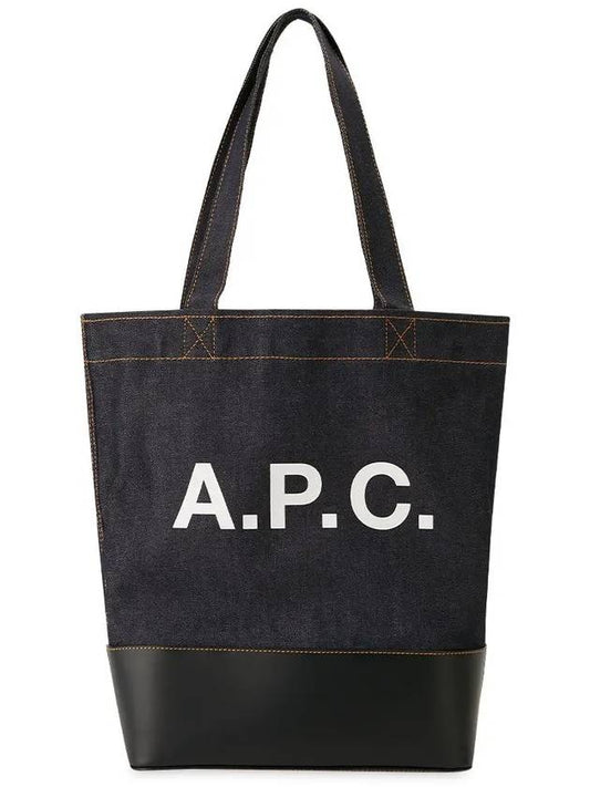 Logo Denim Axelle Tote Bag Navy - A.P.C. - BALAAN 2