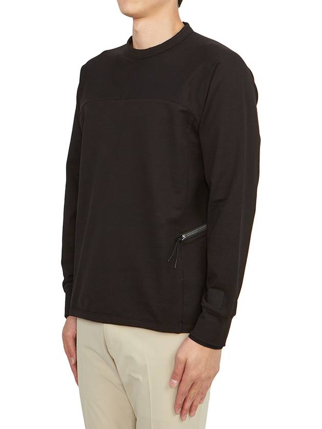 Metropolis Series Brushed Sweatshirt Black - CP COMPANY - BALAAN 3