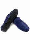 Men's City Gomino Suede Driving Shoes Navy - TOD'S - BALAAN 7