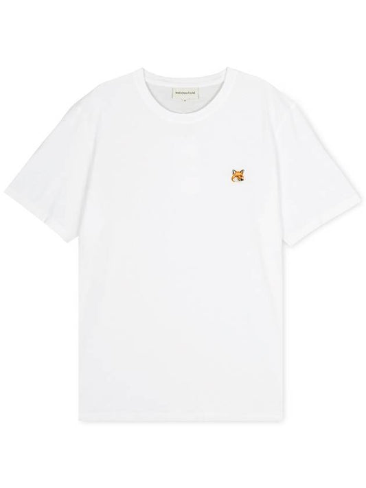 Fox Head Patch Classic Short Sleeve T-Shirt White - MAISON KITSUNE - BALAAN 2