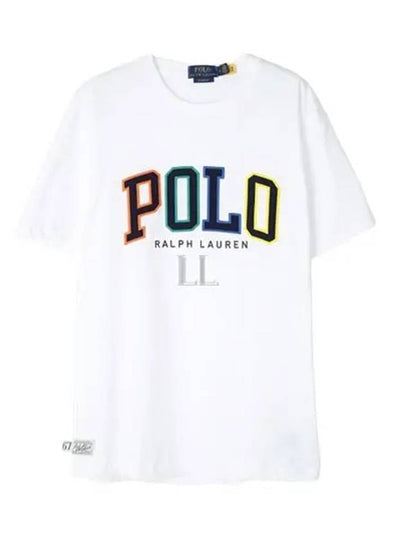 Embroidered Logo Short Sleeve T-Shirt White - POLO RALPH LAUREN - BALAAN 2