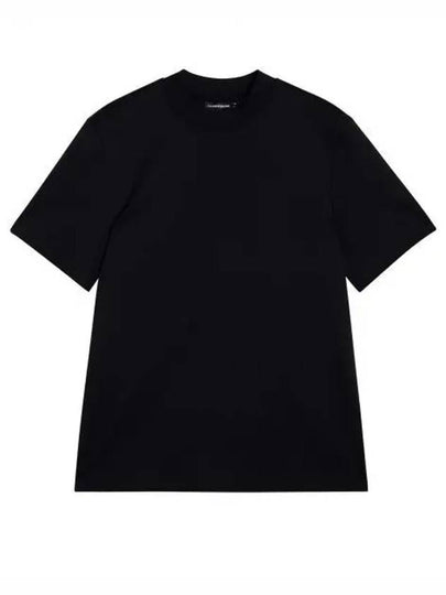 Ace Mock Neck Short Sleeve T-Shirt Black - J.LINDEBERG - BALAAN 2