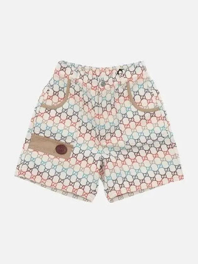 Kids GG Patch Logo Jacquard Banding Shorts - GUCCI - BALAAN 2