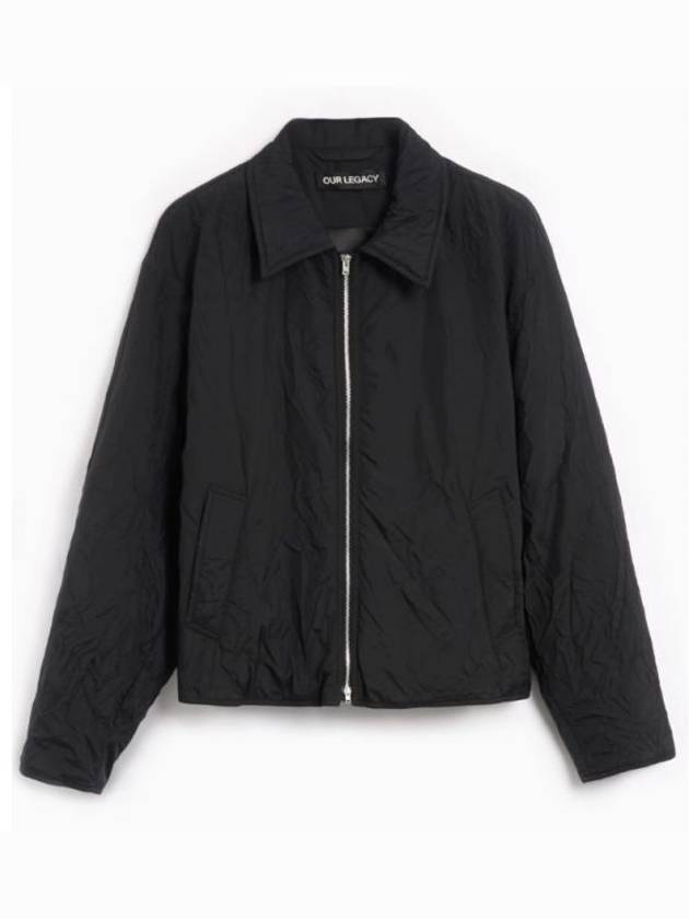 Slight Crinkle Zip-Up Jacket Black - OUR LEGACY - BALAAN 2