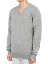 Lymann V-Neck Knit Top Light Grey Melange - J.LINDEBERG - BALAAN 3