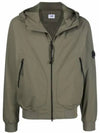 Men's Protech Mesh Lens Hooded Jacket Khaki - CP COMPANY - BALAAN.