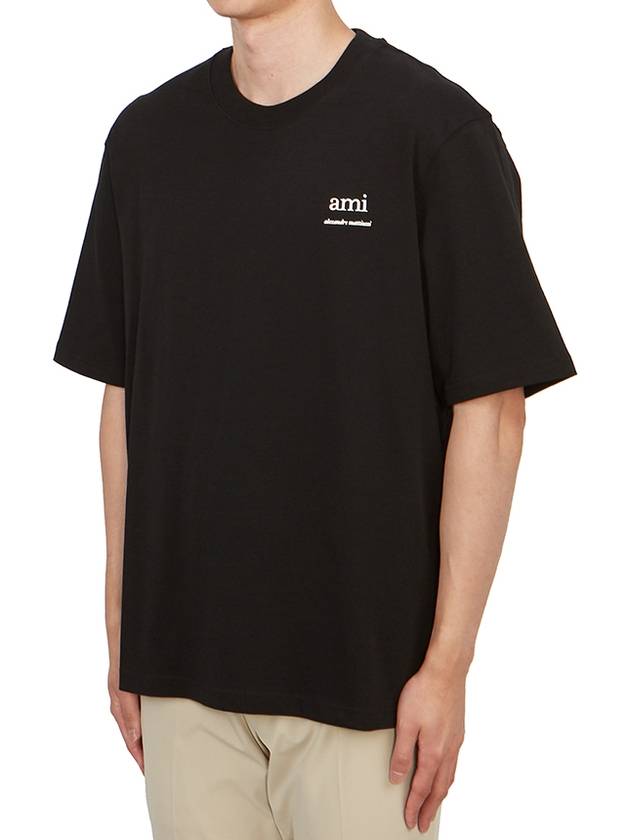 Alexandre Mattiussi Short Sleeve T-Shirt Black - AMI - BALAAN 3