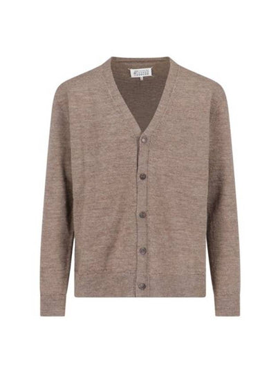 Four stitch V neck cardigan beige - MAISON MARGIELA - BALAAN 2