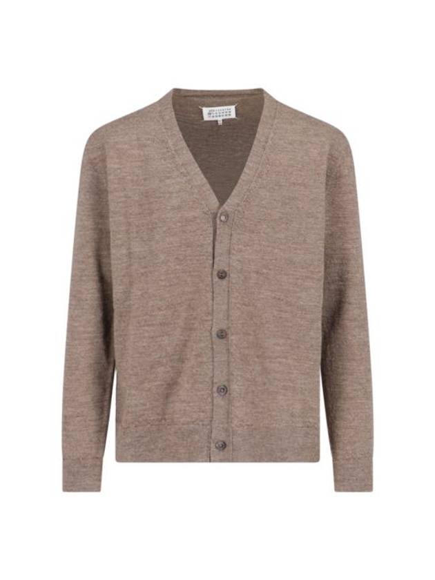 Four stitch V neck cardigan beige - MAISON MARGIELA - BALAAN 2