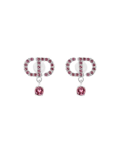 Petit CD Stud Earrings Silver - DIOR - BALAAN 1