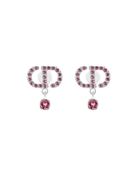 Petit CD Stud Earrings Silver - DIOR - BALAAN 1