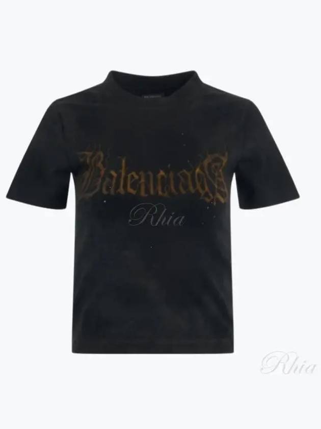 Heavy Metal Tight Small Fit Short Sleeve T-Shirt Black - BALENCIAGA - BALAAN 2