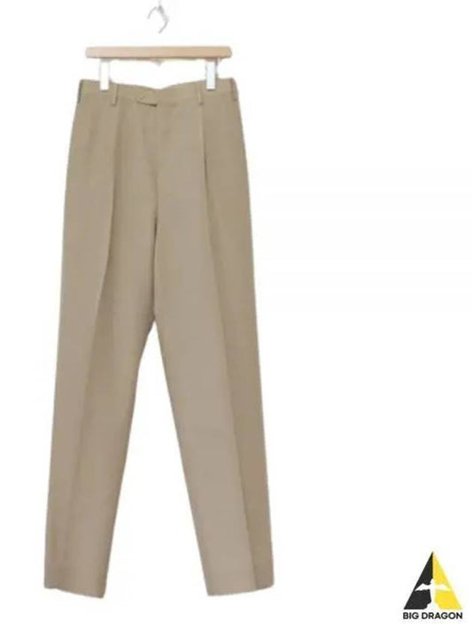 24 TROPICAL WOOL KID MOHAIR SLACKS GRAY BEIGE A24SP03WM - AURALEE - BALAAN 1