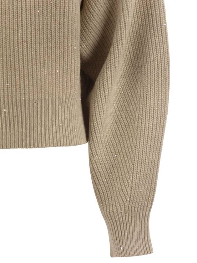 24FW Sweater MBM756900 C505 Beige - BRUNELLO CUCINELLI - BALAAN 5