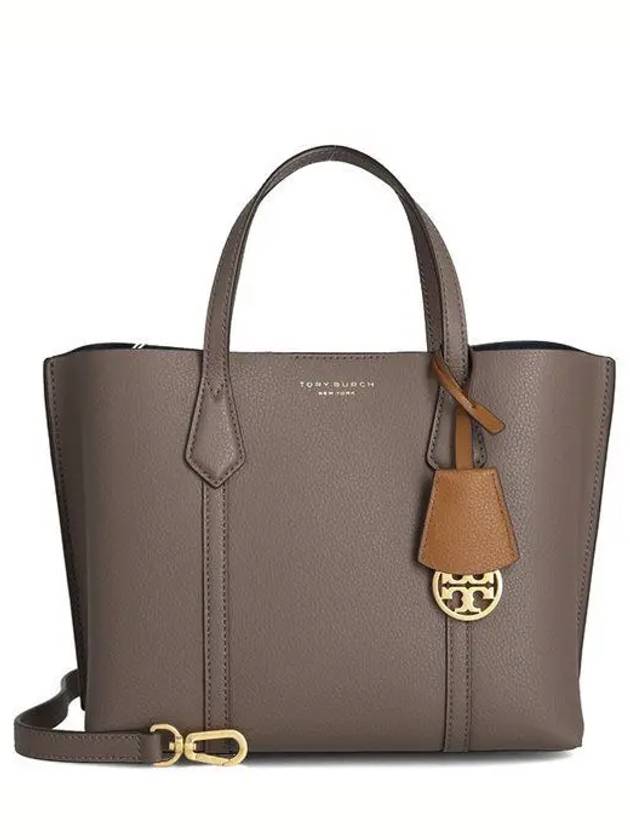 Perry Triple Compartment Small Tote Bag Dark Beige - TORY BURCH - BALAAN 2