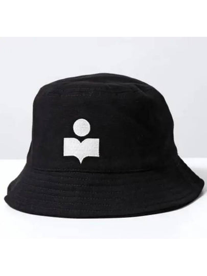 Haley Embroidered Logo Bucket Hat Black - ISABEL MARANT - BALAAN 2