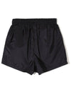 Logo Print Shorts Black - PRADA - BALAAN 3