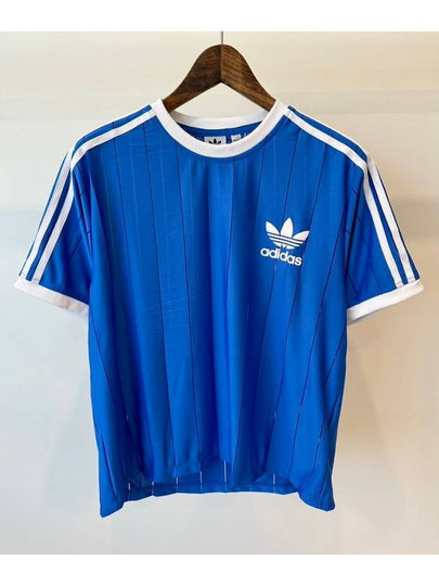 Adicolor 3 Stripes Pinstripe Short Sleeve T-Shirt Blue - ADIDAS - BALAAN 2