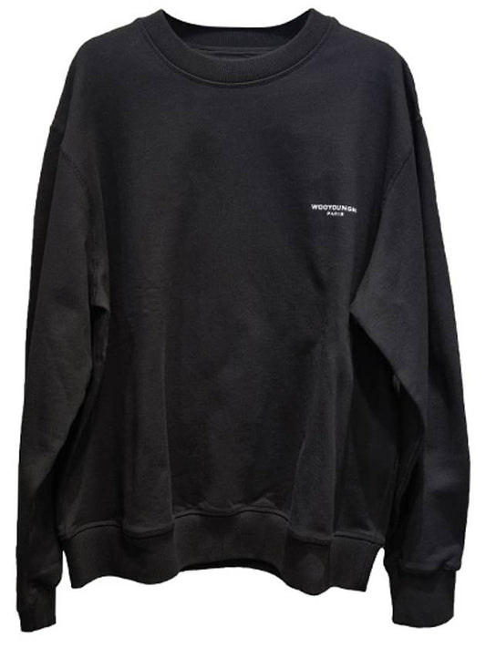 Square Label Patch Sweatshirt Black - WOOYOUNGMI - BALAAN 2