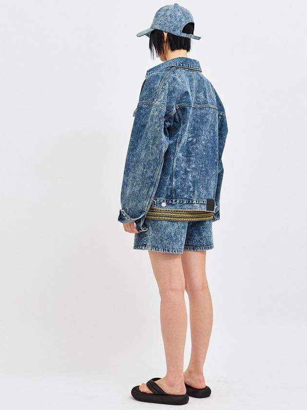 Jinro Oversized Denim Jacket Suit Blue - C WEAR BY THE GENIUS - BALAAN 6