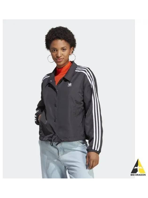 Adicolor Classic 3S Coach Jacket Black - ADIDAS - BALAAN 2