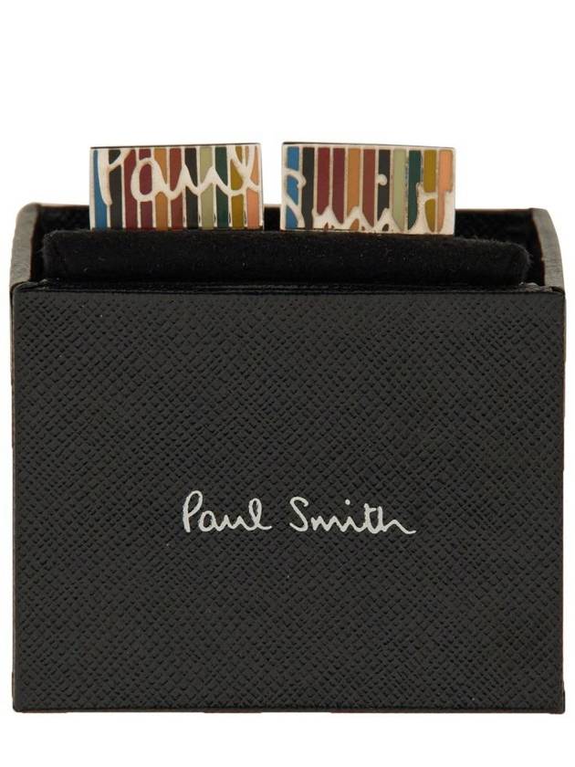 Signature Striped Logo Cufflinks - PAUL SMITH - BALAAN 3