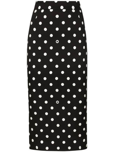 Dolce & Gabbana Polka Dot Pencil Skirt - DOLCE&GABBANA - BALAAN 1