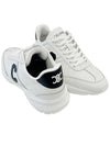 Runner Cr02 Calfskin Lace-Up Low Top Sneakers White - CELINE - BALAAN 4