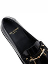 Patent Leather Loafers Black - SAINT LAURENT - BALAAN 8